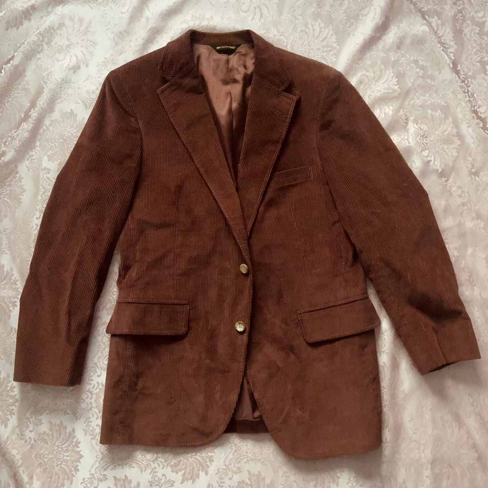 Vintage Cesarani Men’s Blazer M brown corduroy